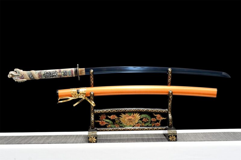 Meč Katana S Hlavou Draka