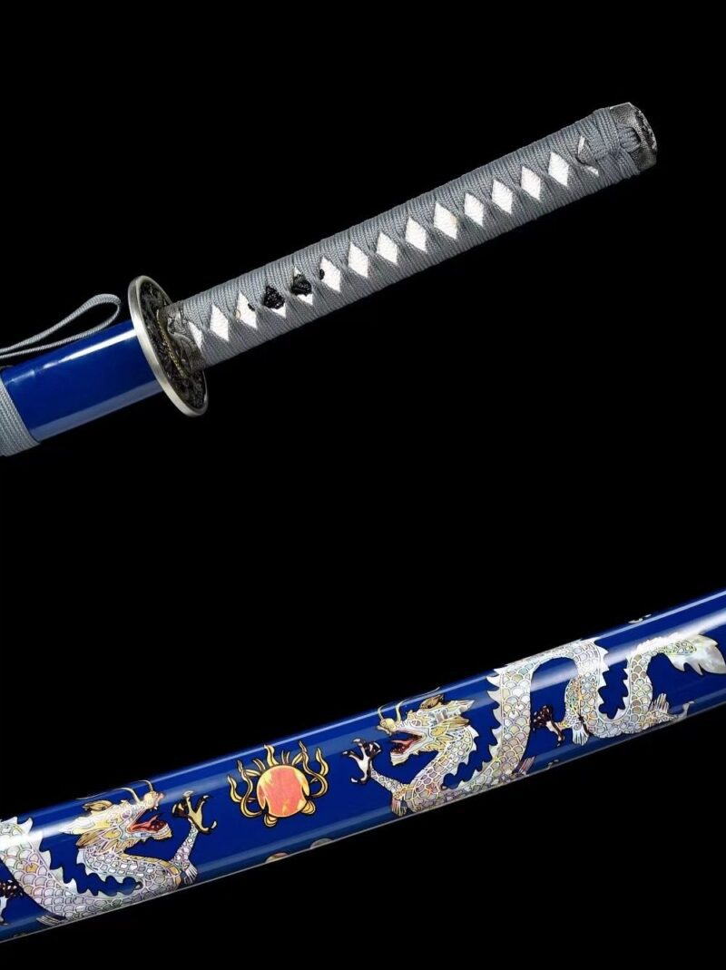 Modrý Drak Katana Meč